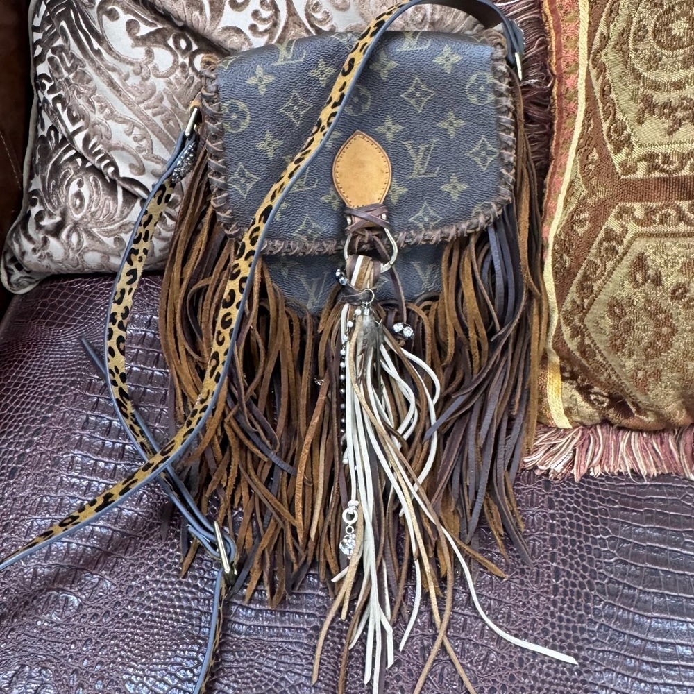 Authentic Louis Vuitton St Cloud Crossbody upcycled bag